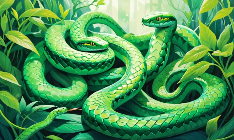 Green Snakes In Dreams Meaning