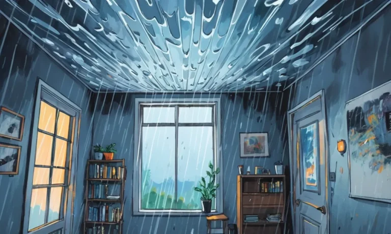 Rain Coming Through Ceiling Dream Meaning