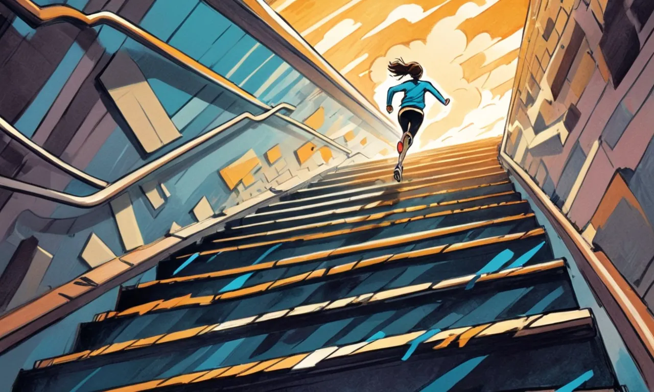 running up stairs dream meaning