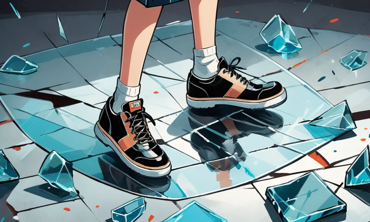 stepping on broken glass dream meaning