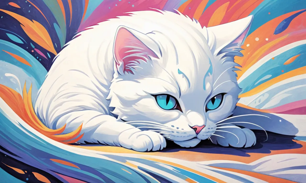 white cat meaning dreams