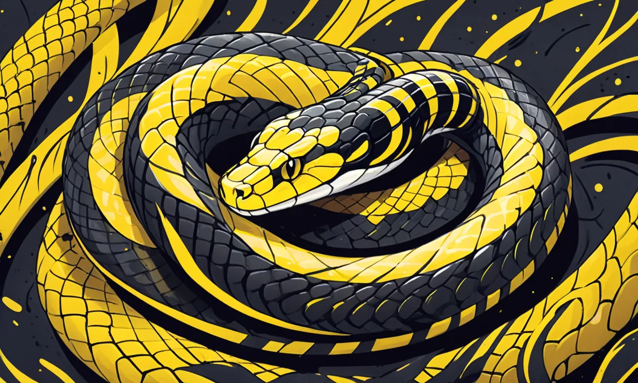 yellow black snake dream meaning